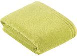Badetuch VOSSEN "Calypso Feeling", grün (meadow grün), B:100cm L:150cm, Walkfrottee, Obermaterial: 100% Baumwolle, Handtücher, Badetuch, mit schmaler Bordüre aus 100% Baumwolle, Vegan, einfarbig