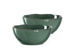Schale LEONARDO "Salatschüsseln Matera ø 24 cm 2er Set", grün, Schüsseln, Schale