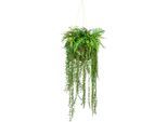 Künstliche Zimmerpflanze CREATIV GREEN "Dekokugel zum Hängen", grün, H:120cm Ø:40cm, Kunststoff, Kunstpflanzen, Künstliche Zimmerpflanze