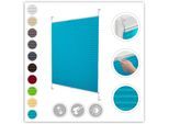 Plissee LICHTBLICK ORIGINAL "Klemmfix" Gr. 14, blau (blau, weiß), B:80cm H:210cm, Obermaterial: 100% Polyester, Plissees, Plissee, Faltenstore