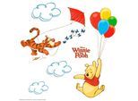 Wandtattoo KOMAR "Window Sticker Winnie the Pooh - Größe 31 x 31 cm", bunt, B:31cm H:31cm, Folie, Wandtattoos, Wandtattoo, selbsthaftend, Fensteraufkleber, Kinderzimmer