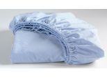 Spannbettlaken CINDERELLA "Cinderella Weekend Baumwolle, für Matratzen bis 25 cm Höhe", lichtblau, B:80cm L:210cm, Renforcé, Obermaterial: 100% Baumwolle, Bettlaken, Spannbettlaken, für Matratzen bis 25 cm Höhe