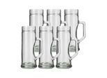 Bierkrug STÖLZLE "Bierkrüge Premium 300 ml 6er Set transparent", bunt (transparent), 6 tlg., Glas, Trinkgefäße, Bierkrug