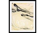 Bild QUEENCE "Bastian", schwarz (farbe rahmen: schwarz, farbe bild(er): schwarz, grün), B:50cm H:70cm, Acrylglas, Holz, Papier, Bilder, Bild, HD Premium Poster-Druck inkl. Holzrahmen