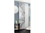 Schiebegardine HOME WOHNIDEEN "BLATTARI" Gr. 1, grau, B:60cm H:245cm, Polyester, Gardinen, Schiebegardine, HxB: 245x60, Dekostoff Digitaldruck