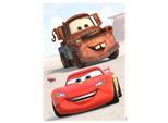 Wandtattoo KOMAR "Cars Friends - Größe 50 x 70 cm", braun (braun, rot), B:50cm H:70cm, Folie, Wandtattoos, Wandtattoo, selbstklebend, Wandsticker, Kinderzimmer