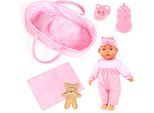 Babypuppe BAYER "Cozy 28cm", rosa, Puppen, Baby, Babypuppe, mit Zubehör