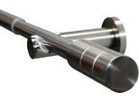 Gardinenstange GARDINIA "Set Metall" Gr. 2, silber (edelstahlfarben), Ø:19mm, Aluminium, Gardinenstangen, Gardinenstange, 1-Lauf