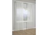 Gardine GARDINIA "Schal mit Gardinenband Etamine", beige (natur), B:140cm H:245cm, Polyester, Gardinen, Gardine, Stoff Etamine