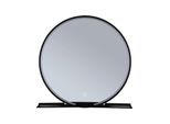 PAULMANN LED Wandleuchte "Spiegel Miro rund IP44 10,5W 500mm 230V", silber (silberfarben, schwarz), 1, Ø 50cm, Leuchten, TunableWhite, Spiegel, LED Wandleuchte