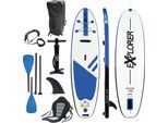 SUP-Board EXPLORER "Ocean 10‘8“ Aufblasbares Stand Up Paddle Set (325x84x15cm)", blau, Wassersportboards, 325cm, Kunststoff, SUP-Board