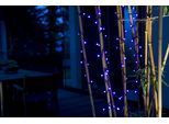 KONSTSMIDE LED-Lichterkette "Weihnachtsdeko aussen", schwarz, Dioden 80 Stk. Flammen 80 Stk., Kabellänge 5m x Gesamtlänge 11,32m, Lichterketten, LED Globelichterkette, runde Dioden, 80 purpurfarbene Dioden, LED-Lichterkette