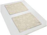 Platzset ADAM "Flower Cuvée" Gr. 1, beige (naturweiß), B:30cm L:40cm, Obermaterial: 100% Baumwolle, Platzsets, Platzset
