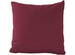 Kissenbezug PRIMERA "Primera Mako-Feinjersey Kissenbezug im Doppelpack", rot (bordeaux), B:40cm L:40cm, Feinjersey, Obermaterial: 100% Baumwolle, Kissenbezüge, Kissenbezug, In vielen Uni-Tönen