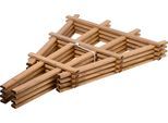 Rankhilfe DOBAR "Sorento", braun (nordic braun), B:1,4cm H:59cm T:37cm, Holzwerkstoff, Rankhilfen, Rankhilfe, für Blumentöpfe, aus Holz, Gr. XL