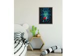 Wandbild KOMAR "Disney Ariel Ursula", blau (farbe bild(er): blau), Disney, 1 Stk., Vlies, Bilder, Wandbild, 50 x 70 cm (Breite x Höhe) - Kinderzimmer, Dekoration