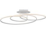 JUST LIGHT Deckenleuchte "LUMACA", weiß, 1, Ø 0cm H: 22,5cm, 1 Stk., Leuchten, LED, Deckenleuchte