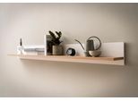 Wandboard HOME AFFAIRE "Salerno, modernes Wandregal, Wandhalter mit Ablagefläch, 180 cm breit", weiß (weiß, eiche evoke), B:180cm H:20cm T:20cm, Holzwerkstoff, Regale, Wandboard, vielseitig einsetzbares Hängeregal, Weiß mit Eiche Evoke Dekor