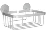 Duschkorb KLEINE WOLKE "Rocco", grau (aluminiumfarben), B:18,5cm H:7cm T:14cm, Aluminium, Aufbewahrungsboxen, Duschkorb, BxTxH: 18,5x14x7 cm, Aluminium