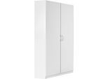 Eckkleiderschrank WIMEX "Bitburg", weiß, B:95cm H:198cm T:58cm, Holzwerkstoff, Schränke, Eckkleiderschrank