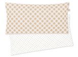 Kissenbezug IRISETTE "Bea", beige (natur), B:80cm L:40cm, Mako-Satin, Obermaterial: 100% Baumwolle, Kissenbezüge, Kissenbezug, zeitlose Instagram-Blogger-Kollektion