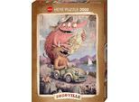Puzzle HEYE "Zozoville, Road Trippin", bunt, Puzzles, KinderB:68cm H:96cm, Pappe, Motiv, Puzzle, Made in Germany, B:68cm H:96cm