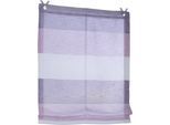 Raffrollo KUTTI "Marit" Gr. 3, bunt (lila, creme, rosa), B:80cm H:120cm, Obermaterial: 100% Polyester, Raffrollos, Raffrollo, halbtransparent, Polyester, Hakenaufhängung
