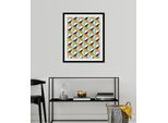 Bild QUEENCE "Houston", bunt (farbe rahmen: schwarz, farbe bild(er): bunt), B:40cm H:50cm, Acrylglas, Holz, Papier, Bilder, Bild, HD Premium Poster-Druck inkl. Holzrahmen