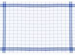 Geschirrtuch STUCO "Bambus, kariert", weiß (weiß, blau), B:50cm L:70cm, 30% Baumwolle, 70% Viskose, Geschirrtücher, Geschirrtuch