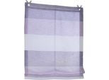 Raffrollo KUTTI "Marit" Gr. 1, bunt (lila, creme, rosa), B:45cm H:120cm, Obermaterial: 100% Polyester, Raffrollos, Raffrollo, halbtransparent, Polyester, Hakenaufhängung