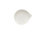 Untertasse VILLEROY & BOCH "Kaffeeuntertasse Flow 18 x 15 cm weiß", weiß, Speiseteller, Untertasse