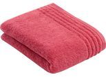 Badetuch VOSSEN "Vienna Style Supersoft", rot (maroon), B:67cm L:140cm, Walkfrottee, Baumwolle, Handtücher, Badetuch, Supersoft Baumwolle