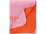 Plaid ESPRIT "Fun", rosa (rosé), B:150cm L:200cm, Obermaterial: 100% Polyester, Wohndecken, Plaid, Doubleface Decke