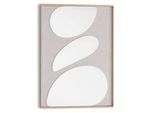 Wandbild REINDERS "Organic Pebbles", beige (farbe bild(er): beige), B:50cm H:70cm T:3cm, Bilder, Wandbild, Wohnzimmer - Beige - MDF - Abstrakt - 50x70 cm
