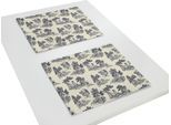 Platzset ADAM "Good Old Days" Gr. 1, blau (dunkelblau, natur), B:40cm L:30cm, Obermaterial: 100% Baumwolle, Platzsets, Platzset, GOTS organic,zertifiziert durch CERES 0242Made in Germany