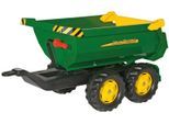 Kinderfahrzeug-Anhänger ROLLY TOYS "Halfpipe John Deere", grün, Spielfahrzeug-Anhänger, KinderB:45cm H:43cm L:89cm, Kunststoff, Kinderfahrzeug-Anhänger, für Trettraktoren, B:45cm H:43cm L:89cm