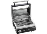 Elektrogrill RÖSLE "BBQ-Portable Videro E2-P", schwarz, B:47,5cm H:35cm T:49,5cm, Kontaktgrill_Standgrill_Tischgrill_Teppanyakigrill, Elektrogrill, tragbar, Variable Temperatursteuerung, Betrachtungsfenster