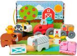 Spielbausteine SPIN MASTER "Melissa & Doug Blockables Bauernhof", bunt, Spielbausteine, Baby, Holz, Spielbausteine