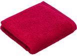 Badetuch VOSSEN "Vegan Life", rot (kirschrot), B:67cm L:140cm, Webfrottier, Obermaterial: 100% Baumwolle, Handtücher, Badetuch, 100% vegan