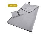 Sporthandtuch DYCKHOFF "Mikrofaser Sporttuch", grau, B:80cm L:180cm, Microfaser, Obermaterial: 90% Polyester, 10% Polyamid, Handtücher, Sporthandtuch, auch als 2er Set erhätlich