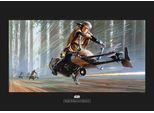 Bild KOMAR "Star Wars Classic RMQ Endor Speeder", bunt (farbe bild(er): bunt), B:70cm H:50cm, Holz, Papier, Bilder, Bild, Wandbild zur Dekoration im Kinderzimmer - ohne Rahmen