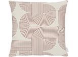 Dekokissen APELT "Nova" Gr. 1, bunt (natur, rosa, gemustert), B:46cm L:46cm, Obermaterial: 90% Polyester, 10% Viskose, Dekokissen_Sitzkissen_Kissenhüllen, Dekokissen