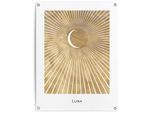 Poster REINDERS "Mond", gold (farbe bild(er): gold), B:60cm H:80cm T:0,1cm, Leinwand, Bilder, Poster, Outdoor für Garten oder Balkon