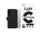 CARE BY PANZERGLASS Handyhülle "Magnetic QI Tango Two-in-One Wallet Case für Samsung Galaxy S25 Plus", schwarz, B:11cm H:2,5cm T:20cm, Hüllen, Backcover, Schutzhülle, Handyschutzhülle, Case, Schutzcase, stoßfest, Handyhülle