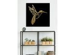 Acrylglasbild OTTO HOME "Kolibri - Acrylbilder mit Blattgold veredelt", gold (farbe bild(er): gold), B:40cm H:40cm, Bilder, Acrylglasbild, Goldveredelung, Handgearbeitet, Gerahmt, Edel