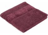 Handtücher GÖZZE "BIO Frottier", lila (beere), B:50cm L:100cm, Walkfrottier, Obermaterial: 100% Baumwolle, Handtücher, Handtücher, im Set, Bio-Baumwolle, Pastell Farben, mit geschorener Bordüre
