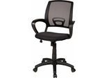 Bürostuhl DUO COLLECTION "Tom", schwarz, B:60cm T:60cm, Nylon, Polypropylen, Stühle, Bürostuhl, mit Netzstoffbezug