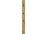 Garderobenpaneel HOME AFFAIRE "EVRID, Höhe 160 cm, inkl. 3 Metall-Haken", artisan oak nb, B:16cm H:160cm T:6cm, Holzwerkstoff, Garderobenpaneele, Garderobenpaneel, Paneel, Hakenleiste, Wandboard, Garderobe, Wandpaneel