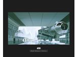 Bild KOMAR "Star Wars Classic RMQ Hangar Shuttle", bunt (farbe bild(er): bunt), B:50cm H:40cm, Holz, Papier, Bilder, Bild, Wandbild zur Dekoration im Kinderzimmer - ohne Rahmen