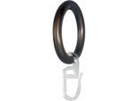 Gardinenring GARESA "Ring mit Haken" Gr. 1, braun (bronzefarben), Ø:16cm, Kunststoff, Gardinenbefestigungen, Gardinenring, für Durchmesser bis 16 mm, einfache Montage